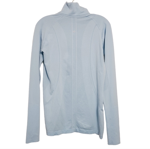 Lululemon | Women's Sky Blue Run Swiftly Half Zip-Up Pullover (Size Small) - Picture 12 of 12